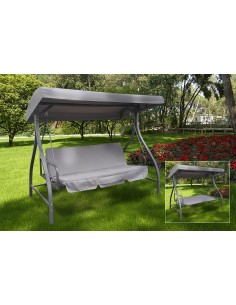 DONDOLO 3 POSTI IN ACCIAIO MOD. GEMINI