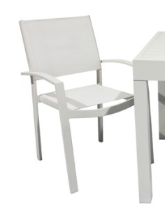 SEDIA ALLUMINIO/TEXTILENE CON BRACCIOLI CHIANCA 2