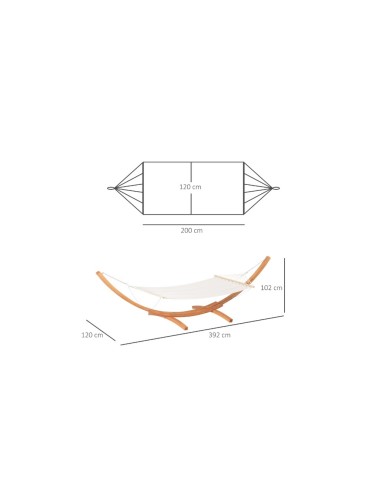 AMACA CON SUPPORTO IN LEGNO MOD. MOLARA