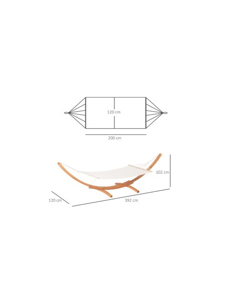 AMACA CON SUPPORTO IN LEGNO MOD. MOLARA