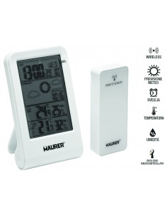 TERMOMETRO DIGITALE WIRELESS CON STAZIONE METEO