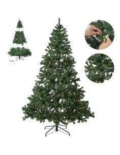 ALBERO DI NATALE CON LUCI LED INTEGRATE