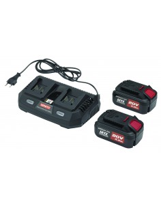 BATTERIE AL LITIO CON CARICABATTERIE CKT 2044 DUAL MYX 2