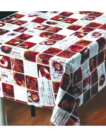 TOVAGLIATO PVC FELPATO MOD. CAFFE'