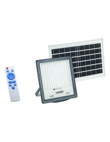PROIETTORE LED CON PANNELLO SOLARE W100