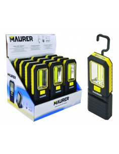 TORCIA MAGNETICA 3 LED RICARICABILE PIEGHEVOLE - BOX 12 PZ 2