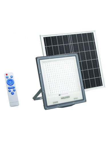 PROIETTORE LED CON PANNELLO SOLARE W200