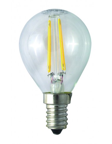 LAMPADA LED CON FILAMENTO SFERA TRASPARENTE