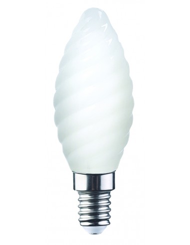 LAMPADA LED CON FILAMENTO TORTIGLIONE MILKY