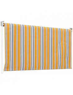 TENDA DA SOLE CON SISTEMA A CADUTA ARANCIONE/GRIGIO 2