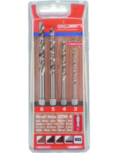 ASSORTIMENTO 4 PEZZI PUNTE PER LEGNO 2