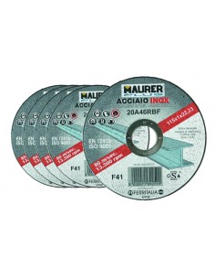 DISCO ABRASIVO PER TAGLIO ACCIAIO INOX 5+1 2