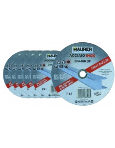 DISCO ABRASIVO PER TAGLIO ACCIAIO INOX 5+1 2