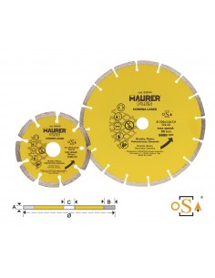 DISCO DIAMANTATO A SEGMENTI CORONA LASER 2