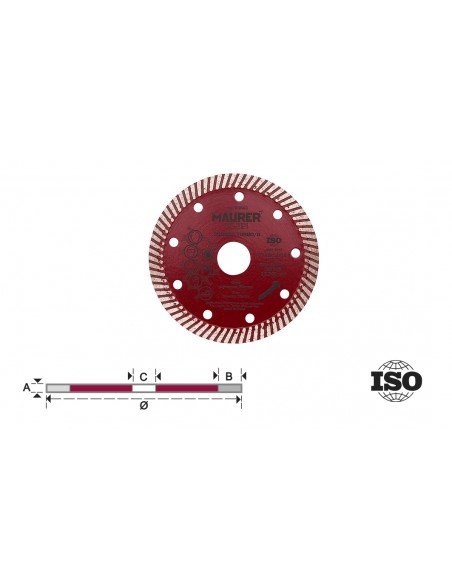 DISCO DIAMANTATO CORONA TURBO PER GRES