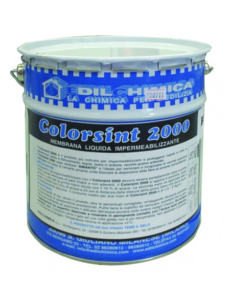 MEMBRANA LIQUIDA IMPERMEABILIZZANTE COLORSINT 2000