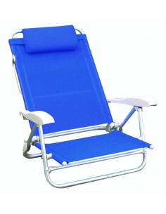 SEDIA SPIAGGINA CON CUSCINO E BRACCIOLI 2