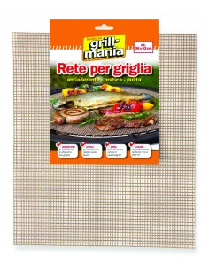 GRIGLIA BARBECUE RETE ANTIADERENTE RETTANGOLARE 2