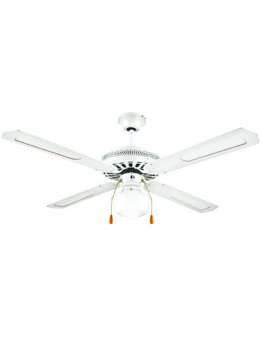 VENTILATORE A SOFFITTO 4 PALE CON LUCE CM.130