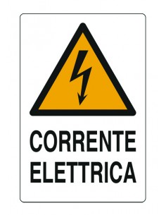 CARTELLO SEGNALETICO "CORRENTE ELETTRICA" 2