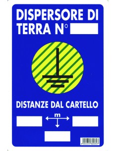 CARTELLO SEGNALETICO "DISPERSIONE DI TERRA" 2