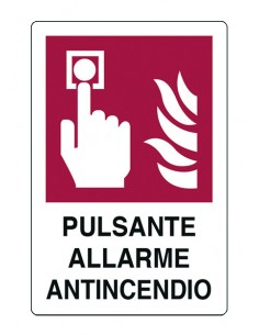 CARTELLO SEGNALETICO "PULSANTE ALLARME ANTINCENDIO" 2