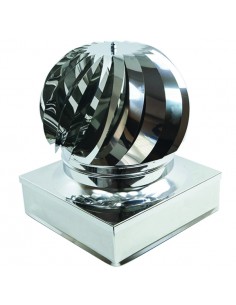 TESTA RADIANTE BASE QUADRA ACCIAIO INOX 2