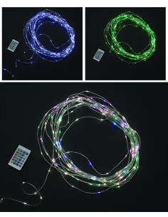 LUCI NATALE CATENA LUMINOSA 200 MICRO LED CON TELECOMANDO... 2