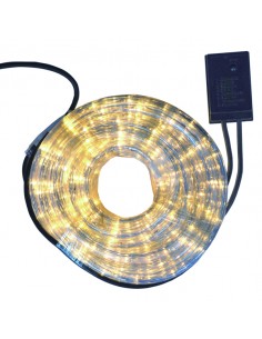 LUCI NATALE TUBO LED BIANCO CALDO IP 44 2