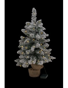 ALBERO DI NATALE PICCOLO INNEVATO CON LUCI 2
