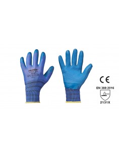 GUANTI IN LATTICE DORSO POLIESTERE "3D-GRIP" 2