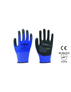 GUANTI IN NITRILE DORSO POLIESTERE "NITRO-GRIP"