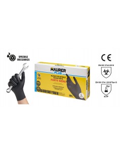 GUANTI IN NITRILE RESISTENTE FORTE NERO