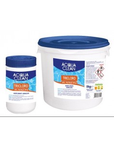 Cloro tricloro in pastiglie Acqua Clean per piscine