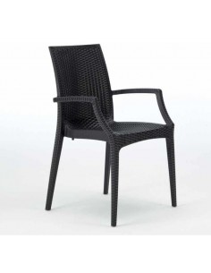 POLTRONA/SEDIA IN RESINA RATTAN BISTROT