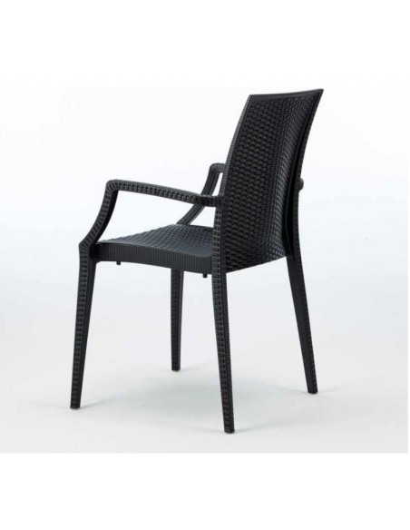 POLTRONA/SEDIA IN RESINA RATTAN BISTROT