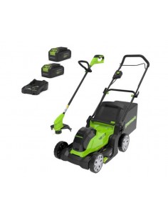 KIT TOSAERBA+ TAGLIABORDI A BATTERIA GREENWORKS G48L MSTSK 2