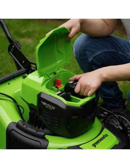 TOSAERBA A BATTERIA GREENWORKS 48V KIT GD48LM41IIIK4