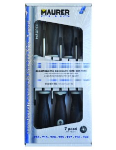 CACCIAVITI MANICO GRIGIO TORX 7 PEZZI