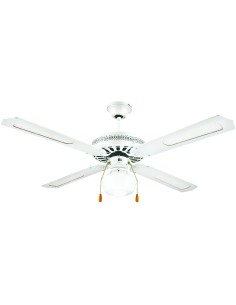 VENTILATORE A SOFFITTO 4 PALE CON LUCE CM.130