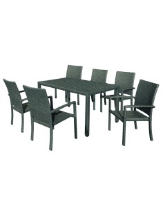 TAVOLO DA GIARDINO IN POLYRATTAN MOD. SCIACCA