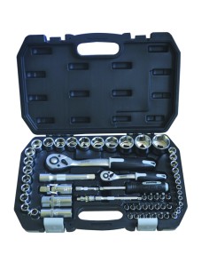 CASSETTA CHIAVI A BUSSOLA E BITS 1/4" - 1/2"