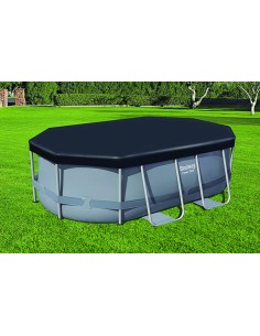 COPERTURA PER PISCINA OVALE CON STRUTTURA BESTWAY 58424