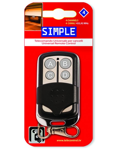 RADIOCOMANDO UNIVERSALE AUTOAPPRENDENTE "SIMPLE 4"