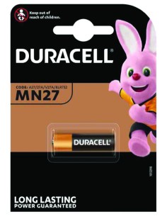 PILE DURACELL CANCELLO/MACCHINA "MN27" 12V