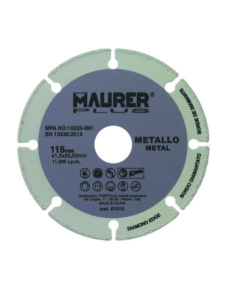 DISCO TAGLIO UNIVERSALE METALLO