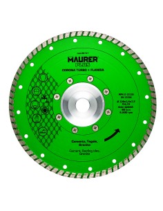 DISCO DIAMANTATO CORONA TURBO CON FLANGIA