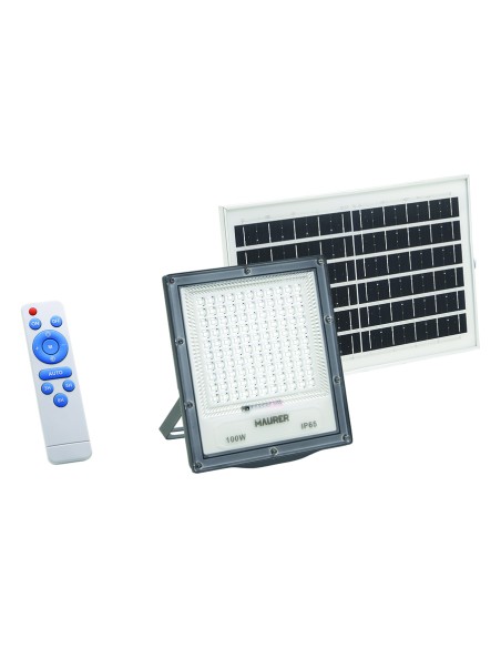 PROIETTORE LED CON PANNELLO SOLARE W100