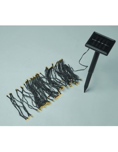 LUCI DI NATALE DECORATIVE 100 LED CON PANNELLO SOLARE IP44