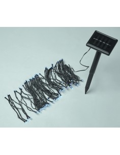 LUCI DI NATALE DECORATIVE 100 LED CON PANNELLO SOLARE...